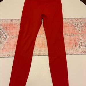Women's Red Leggings